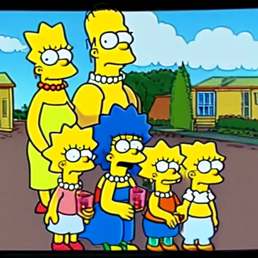 Prompt: still from the TV show The Simpsons