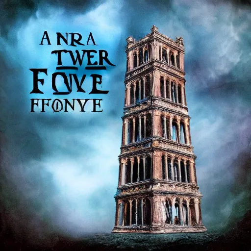 Image similar to a tower on the edge of forever, fantasy