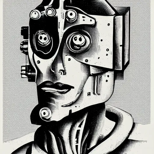 Image similar to cyborg by Marinetti