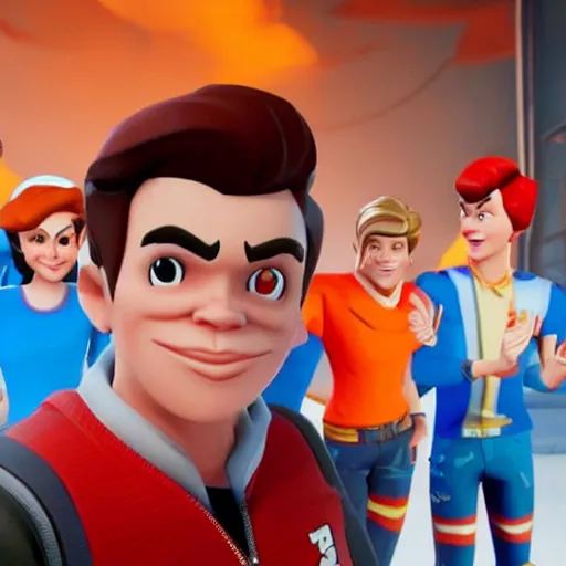 Prompt: Archie Andrews in Fortnite