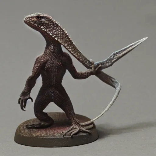 Image similar to A lizard humanoid fighter