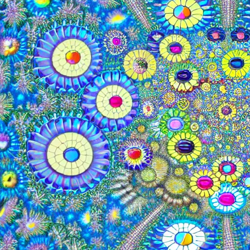 Image similar to award winning extremely detailed fractal artwork by takashi murakami 4 k 8 k