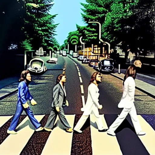 Image similar to abbey road racist