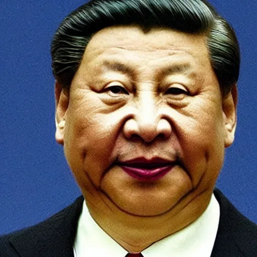 Image similar to The face of Xi Jinping looks like the face of Winnie the Pooh