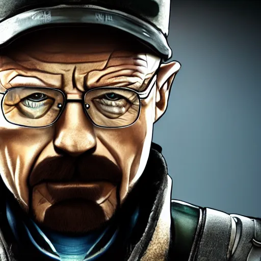 Prompt: walter white as a rainbow six siege operator, 4 k, highly detailed,