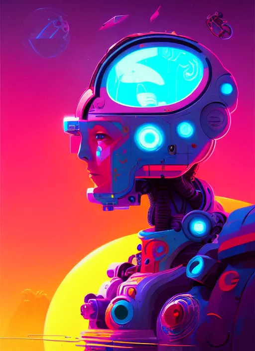 Image similar to naturepunk deity of retrofuture dream logic creativity, beautiful detailed realistic cinematic robot character concept fashion portrait, hi - fructose art magazine, by anton fadeev and paul lehr and david heskin and josan gonzalez, 8 k