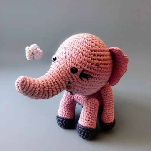 Prompt: a elephant amigurumi