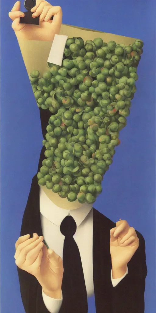 Image similar to tiktok scroll by rene magritte, elsagate