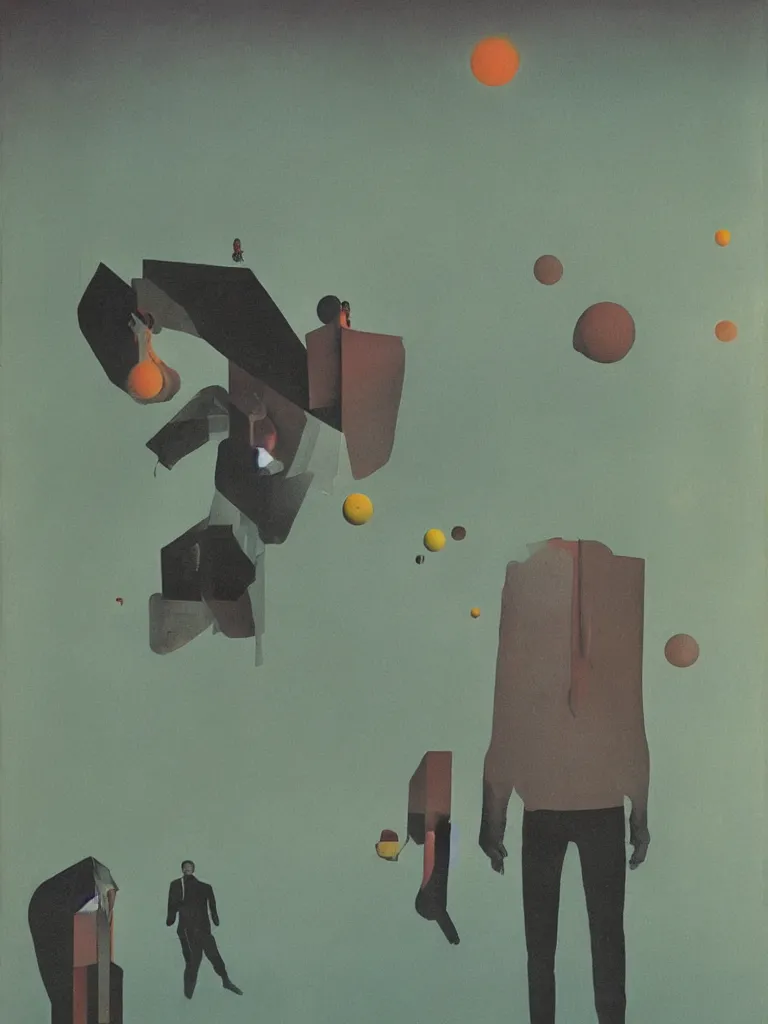 Image similar to hovering indecision, surrealist painting by karel thole, oil on canvas,