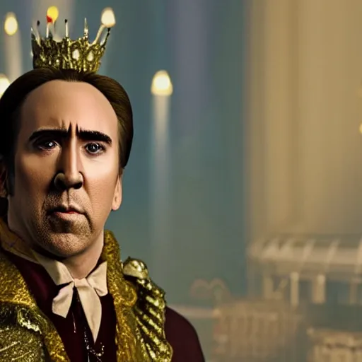 Prompt: nicholas cage dressed like a minon, highly detailed, 8k