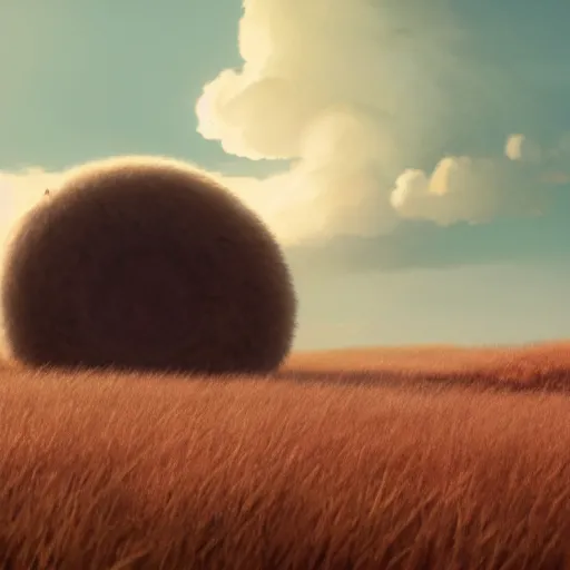 Prompt: an ultra photorealistic and sharp film still of a perfectly round circular cloud. wide shot, wes anderson, studio ghibli, pixar and disney animation, octane render, anime key art by greg rutkowski, dramatic lighting, award winning photography