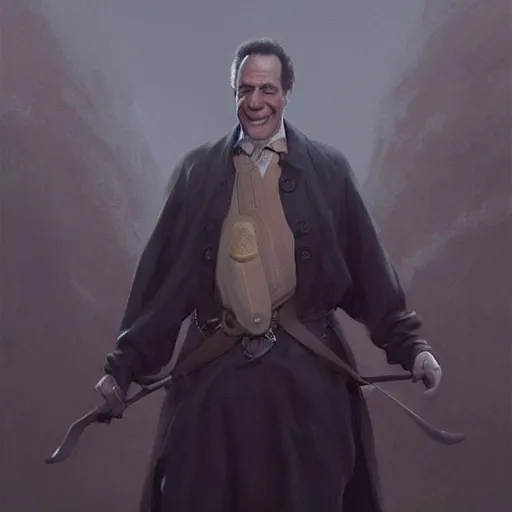 Image similar to george from seinfeld, fantasy illustration, portrait, artstation, detailed matte portrait painting by greg rutkowski