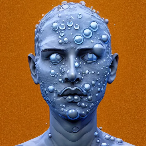 Prompt: a sculpture made of water in the shape of a human head, on the ocean water, water manipulation, behance, cinematic, in the style of johnson tsang, long shot, hyper detailed, hyper realistic, ray tracing, 8 k resolution, sharp focus, realistic water