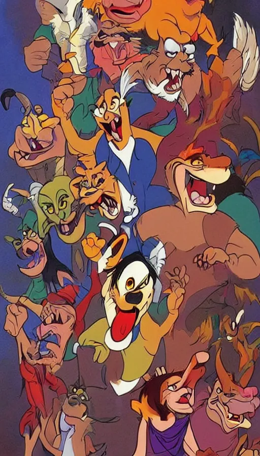 Image similar to rage, by don bluth