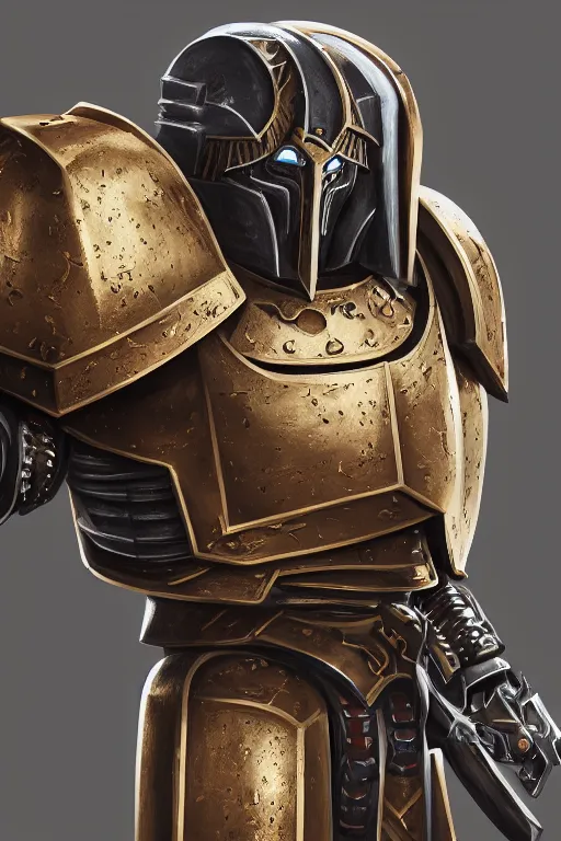 Image similar to armor portrait heros warhammer 4 0 k horus heresy fanart - the primarchs emperor by johannes helgeson animated with vfx concept artist & illustrator global illumination ray tracing hdr fanart arstation zbrush central hardmesh 8 k octane renderer comics stylized