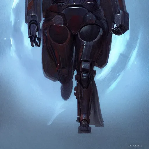 Prompt: self portrait of a robot raven with helmet. Full body with draped fabric and body armor, digital art, realistic, ultradetailed, concept art in the style of A new Hope, art by greg rutkowski and Greg Hildebrandt, trending on artstation, devianart, cgsociety