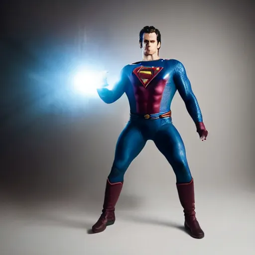 Prompt: Henry Cavill as Omni-Man in Invincible, promo shoot, studio lighting