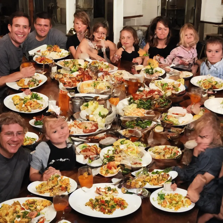 Image similar to family dinner