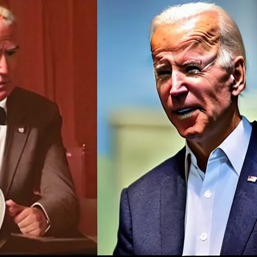 Image similar to joe biden as charles xavier from the x - men.