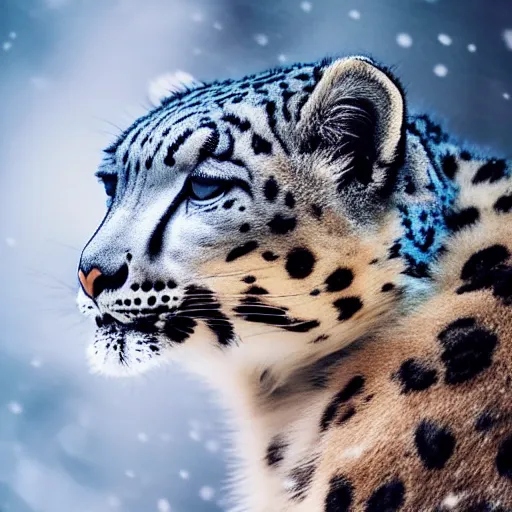 very very very cute snow leopard, portrait, pixar | Stable Diffusion ...