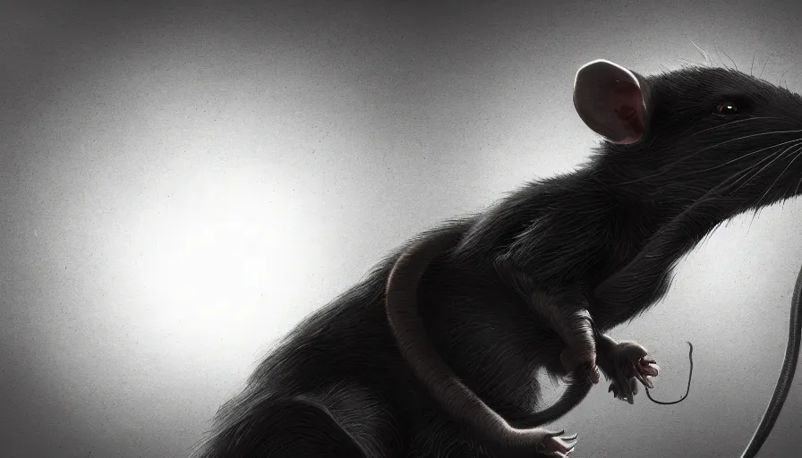Prompt: rats army in black background, res eyes in the darkness, hyperdetailed, artstation, cgsociety, 8 k