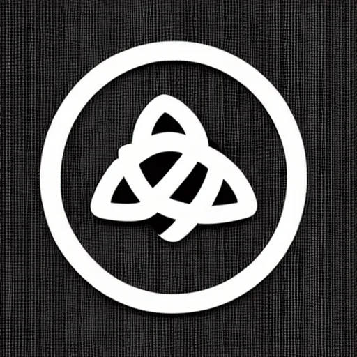 Prompt: modern logo, trefoil knot shaped like a b