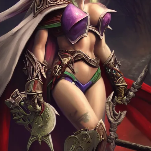Prompt: sylvanas windrunner, artstation hall of fame gallery, editors choice, #1 digital painting of all time, most beautiful image ever created, emotionally evocative, greatest art ever made, lifetime achievement magnum opus masterpiece, the most amazing breathtaking image with the deepest message ever painted, a thing of beauty beyond imagination or words