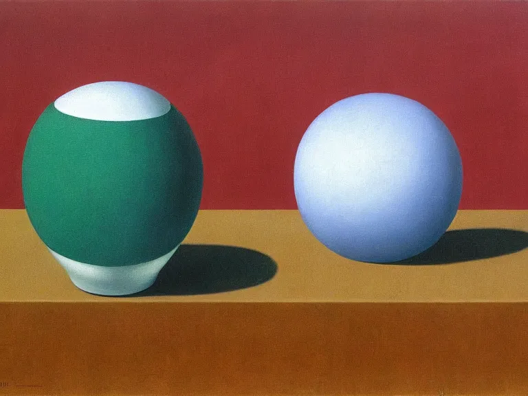 Image similar to painting by rene magritte, high detail, high resolution