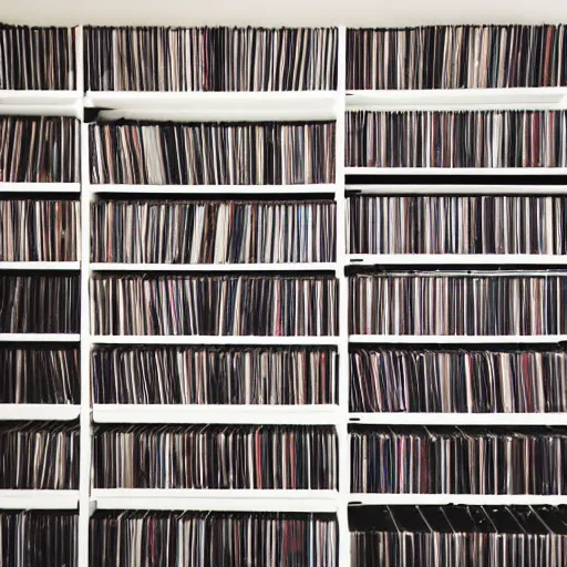 Image similar to photo of a music record collection