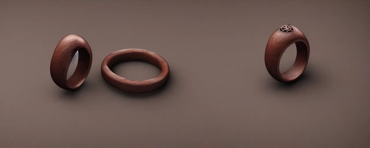 Simple hot sale wood rings