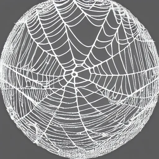 Prompt: the web the circle owned by the circle, its creator a web of interconnected crystals, the circle made of the crystals