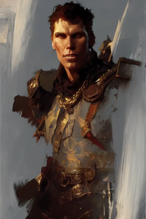 Prompt: jerma 9 8 5 portrait dnd, painting by gaston bussiere, craig mullins, greg rutkowski, yoji shinkawa