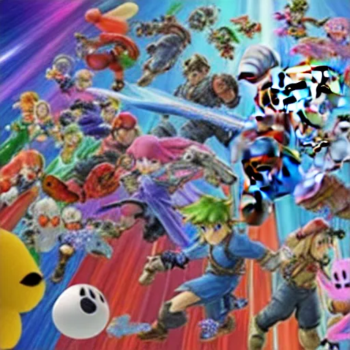 Prompt: super smash brothers ultimate roster