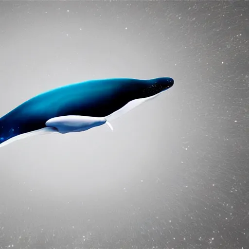 Prompt: photo realistic cosmic whale