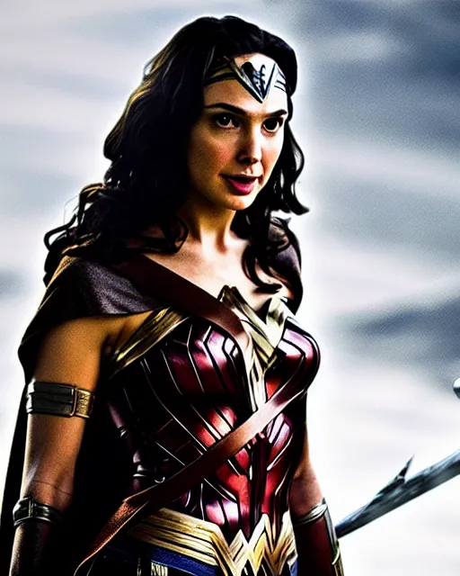 Prompt: gal gadot actress from death on the nil portraying a beautiful jaina solo from star wars legends, beautiful gal gadot jaina solo in a jedi robe, without wonder woman armor, movie, hyper realistic, hollywood promotional image, imax, 8 k