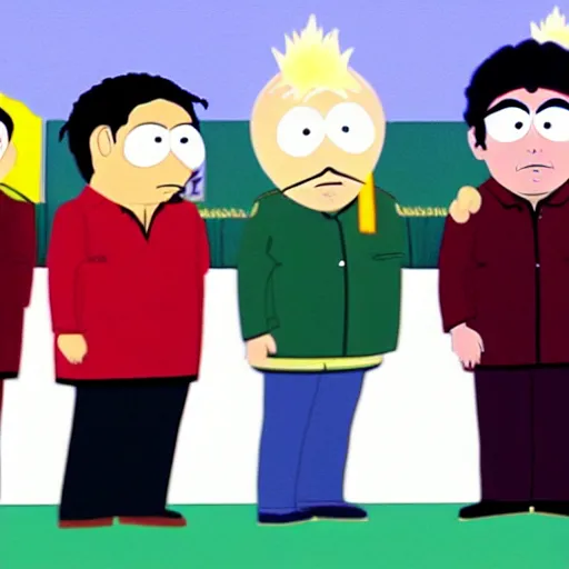 Prompt: michael jackson in south park