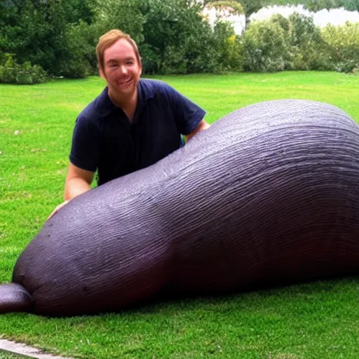 Image similar to a giant slug