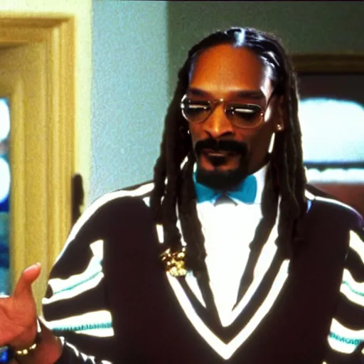 Image similar to a tv still of Snoop Dogg starring as Uncle Phil in The Fresh Prince of Bel-Air (1990)