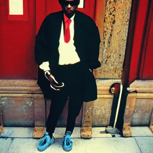 Image similar to doctor swag, portrait, long shot, by jamel shabazz, nan goldin, david bailey