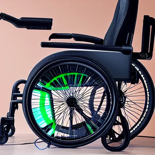 Image similar to Razer RGB gaming wheelchair