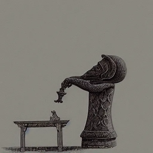 Prompt: “chess player by Moebius, 8k, highly detailed”