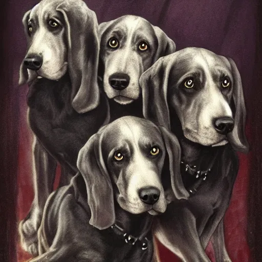 Image similar to Cerebrus the three headed hound of Hades