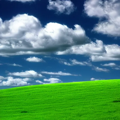 Image similar to windows XP bliss wallpaper