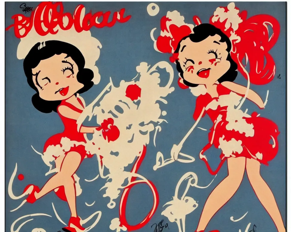 Prompt: vintage Betty Boop poster