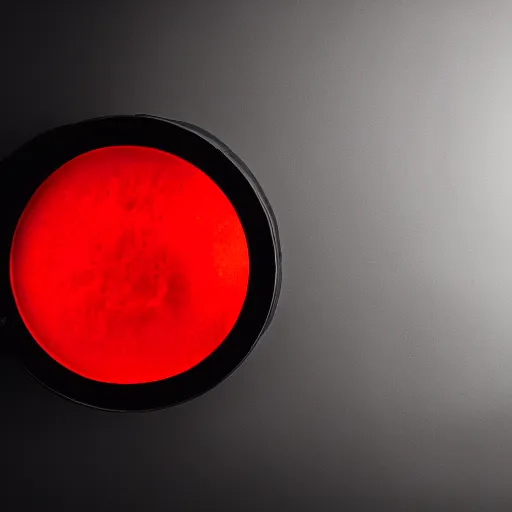 Image similar to closeup studio photograph of a red blood cell, dramatic lighting, edited in photoshop