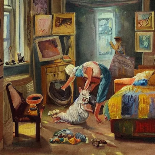 Prompt: a painting of the joys of the morning, amazing