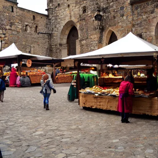 Prompt: medieval Market