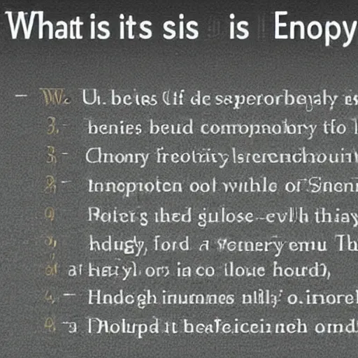 Image similar to what is entropy