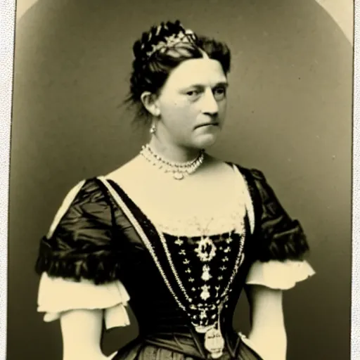 Image similar to photo of a 3 1 year old german queen, circa 1 8 6 5