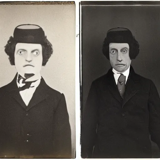 Image similar to photo portrait of a city Mayor photo by Diane Arbus and Louis Daguerre